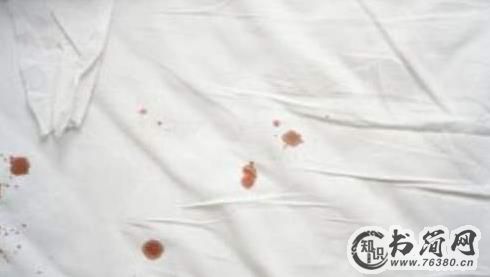 女子落红之血照片