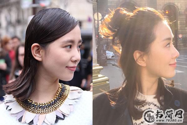 直发丸子头最简单扎法分享，告诉你怎么扎丸子头!