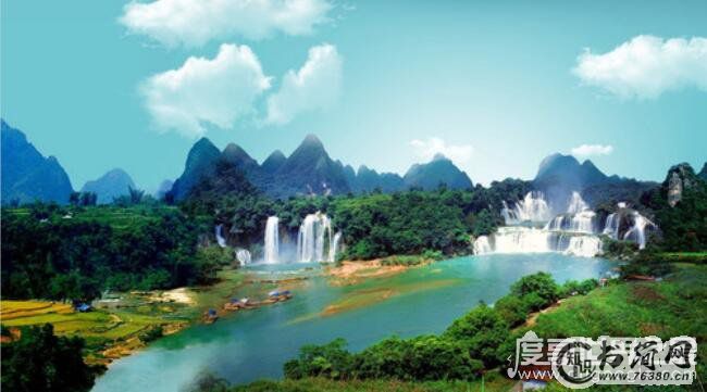 亚洲最大的跨国瀑布,德天大瀑布(电视剧《花千骨》取景地)