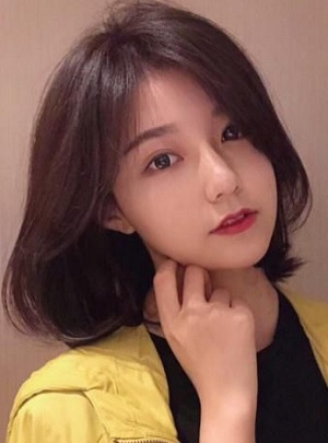 适合大圆脸的中短发发型图片