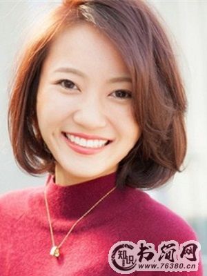 圆脸减龄短发发型女