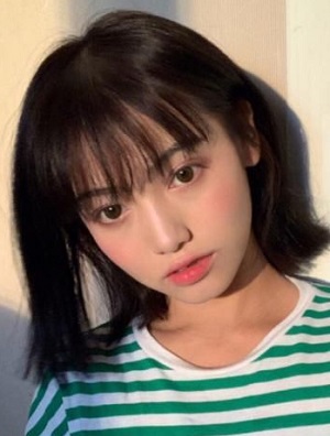 适合大圆脸的中短发发型图片