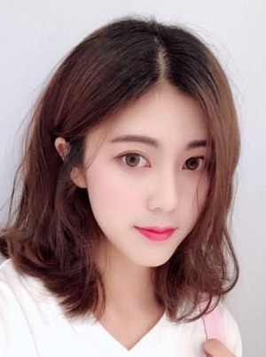 适合大圆脸的中短发发型图片