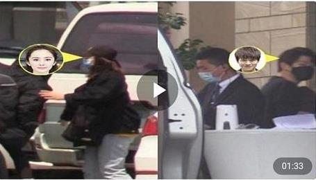 杨幂躲房车陪魏大勋拍戏