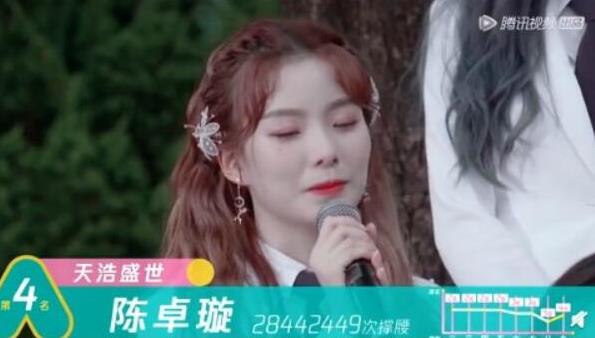 陈卓璇说半山腰太挤了是什么意思：陈卓璇创造营2020排名如何