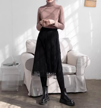 打底裤怎么搭配好看：打底裤百搭示范欣赏