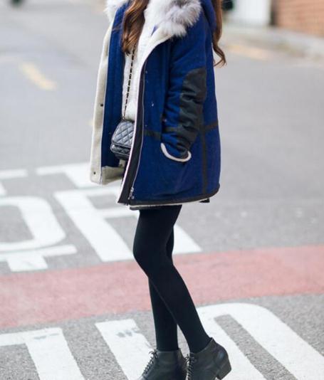 打底裤怎么搭配好看：打底裤百搭示范欣赏