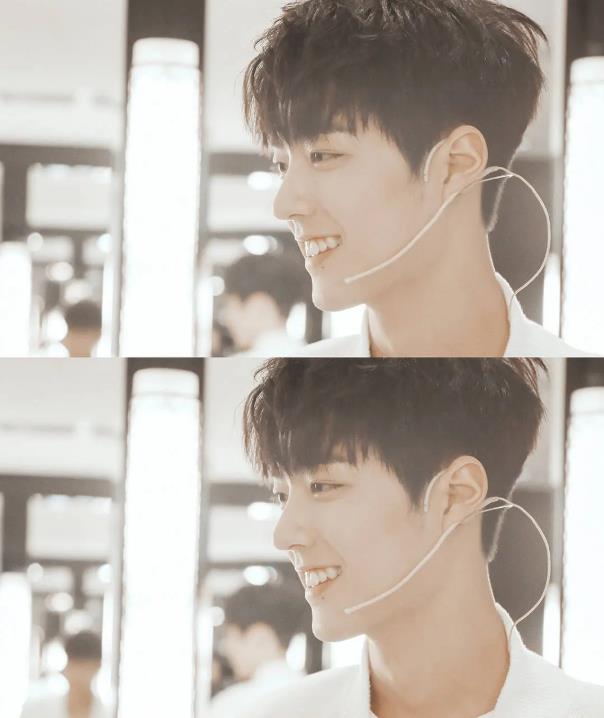 肖战图片高清手机壁纸：肖战笑起来的照片