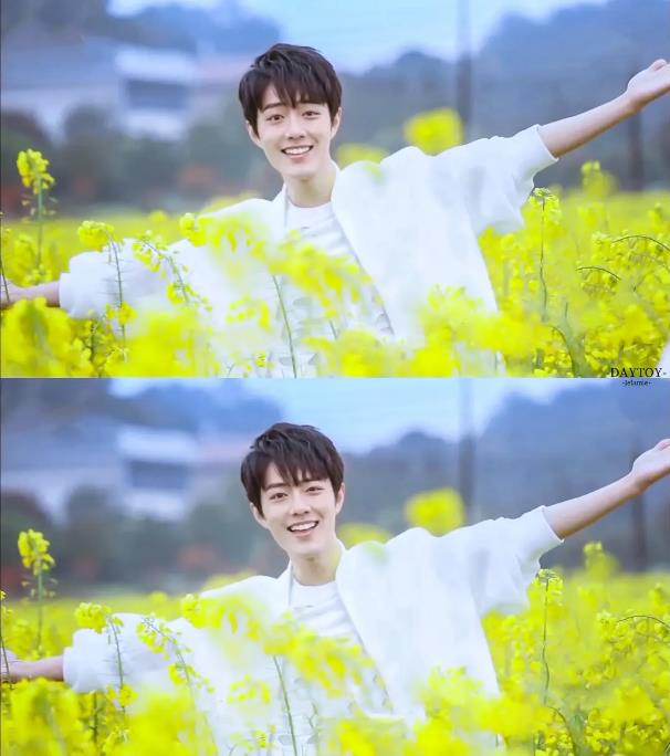 肖战图片高清手机壁纸：肖战笑起来的照片