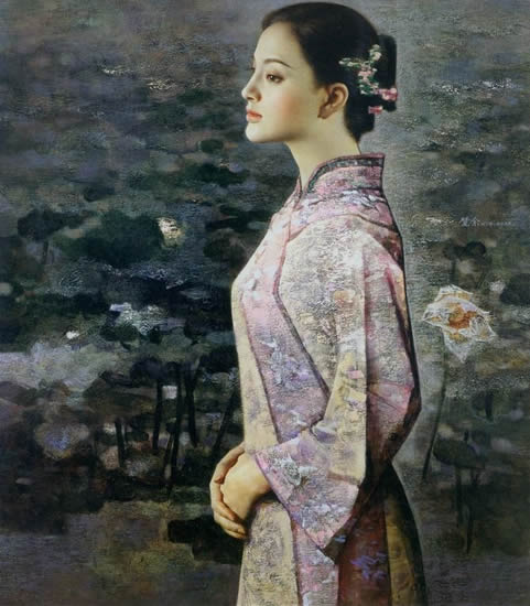 古时候女人穿旗袍