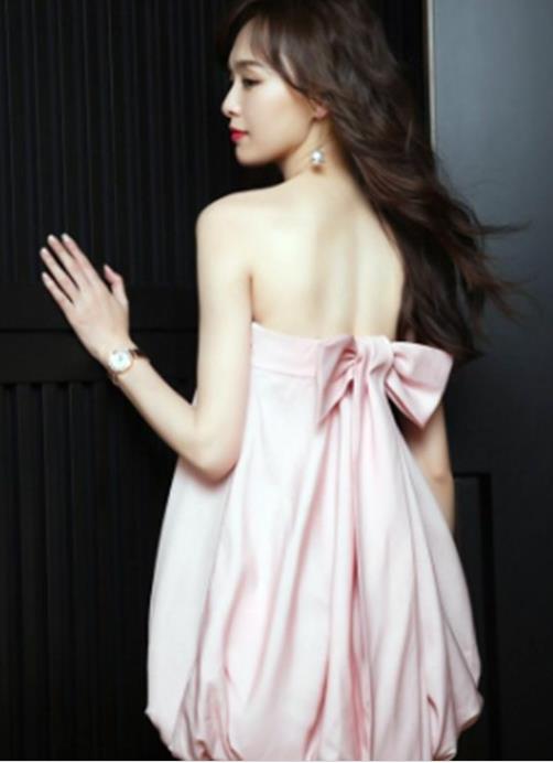 唐嫣最美图片：唐嫣长腿薄纱性感照片